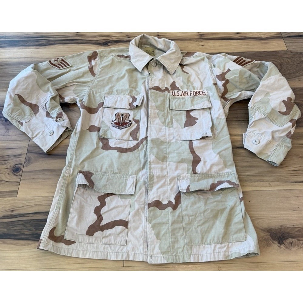 US Air Force Desert Camo Combat Coat Medium Long DCU Air Combat‎ Command